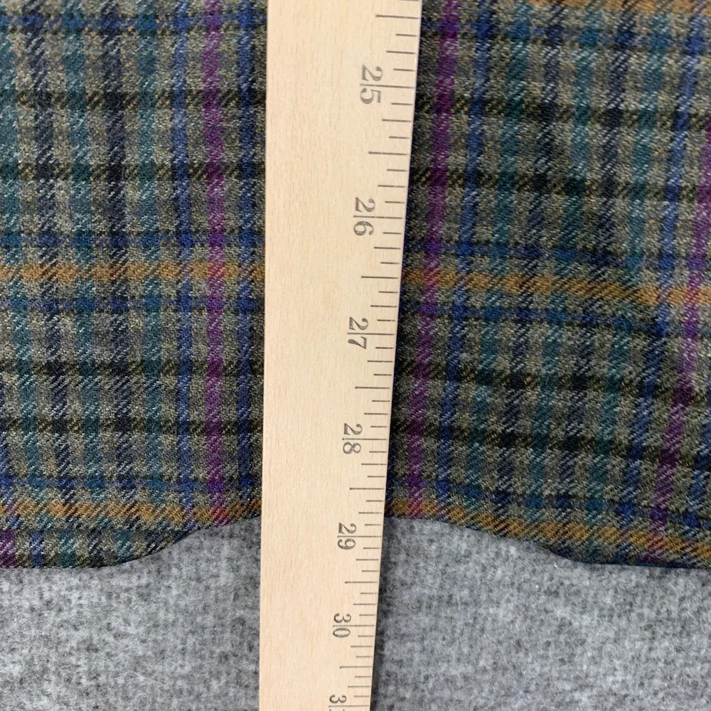 Robert Graham Blazer Jacket Men 40 Classic Check Windowpane Paisley Sport Coat